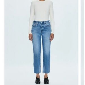 Pistola Blue Straight Leg Jeans